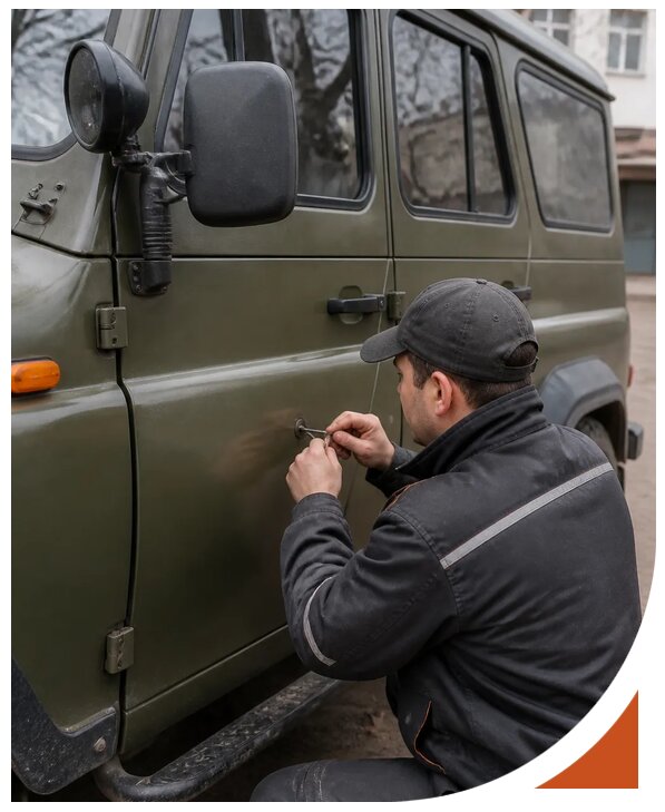 Профессиональное вскрытие автомобиля УАЗ без повреждений в Камне-на-Оби