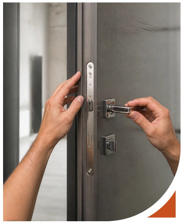 Профессиональная установка броненакладки на замок в Камне-на-Оби